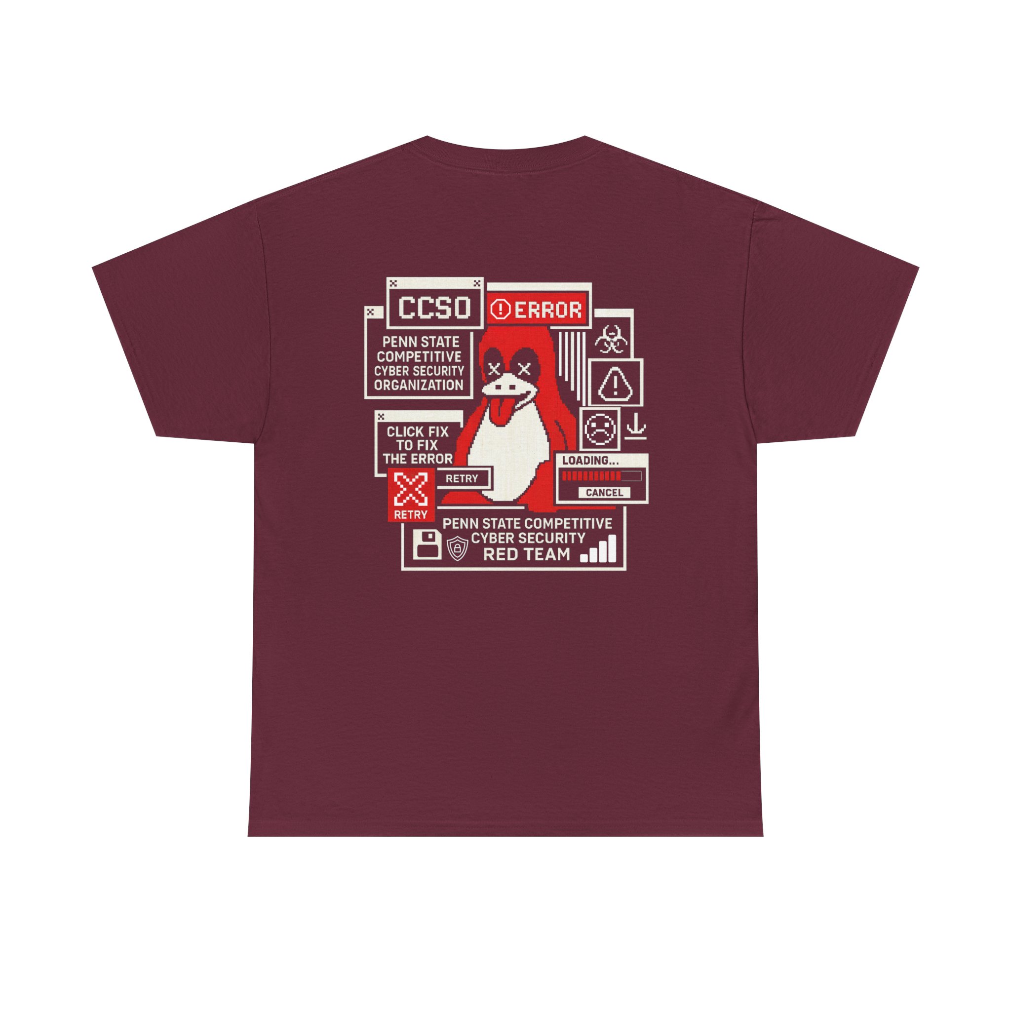 T-Shirt - Red Team Penguin Hacker - Image 4