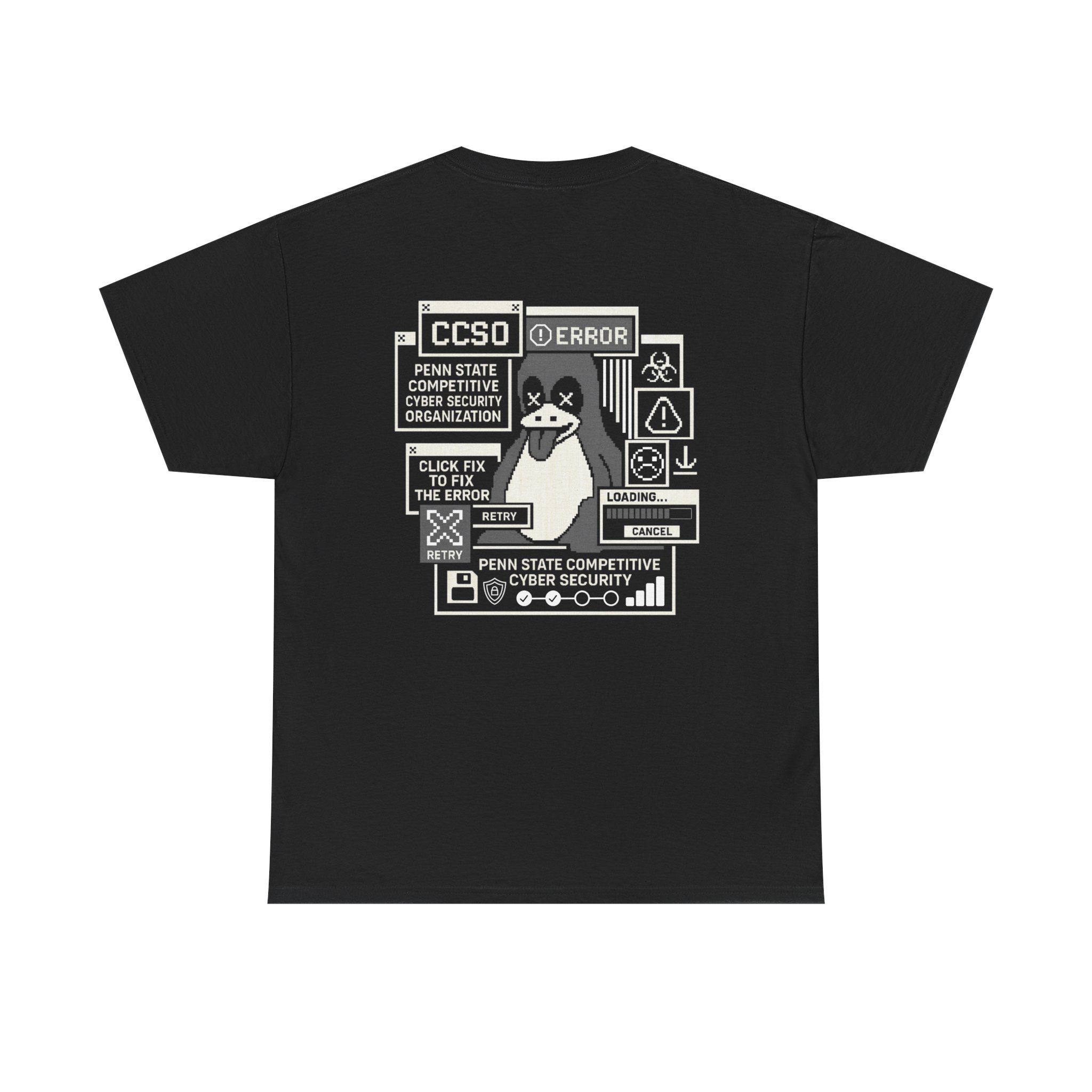 T-Shirt - Penguin Hacker Design